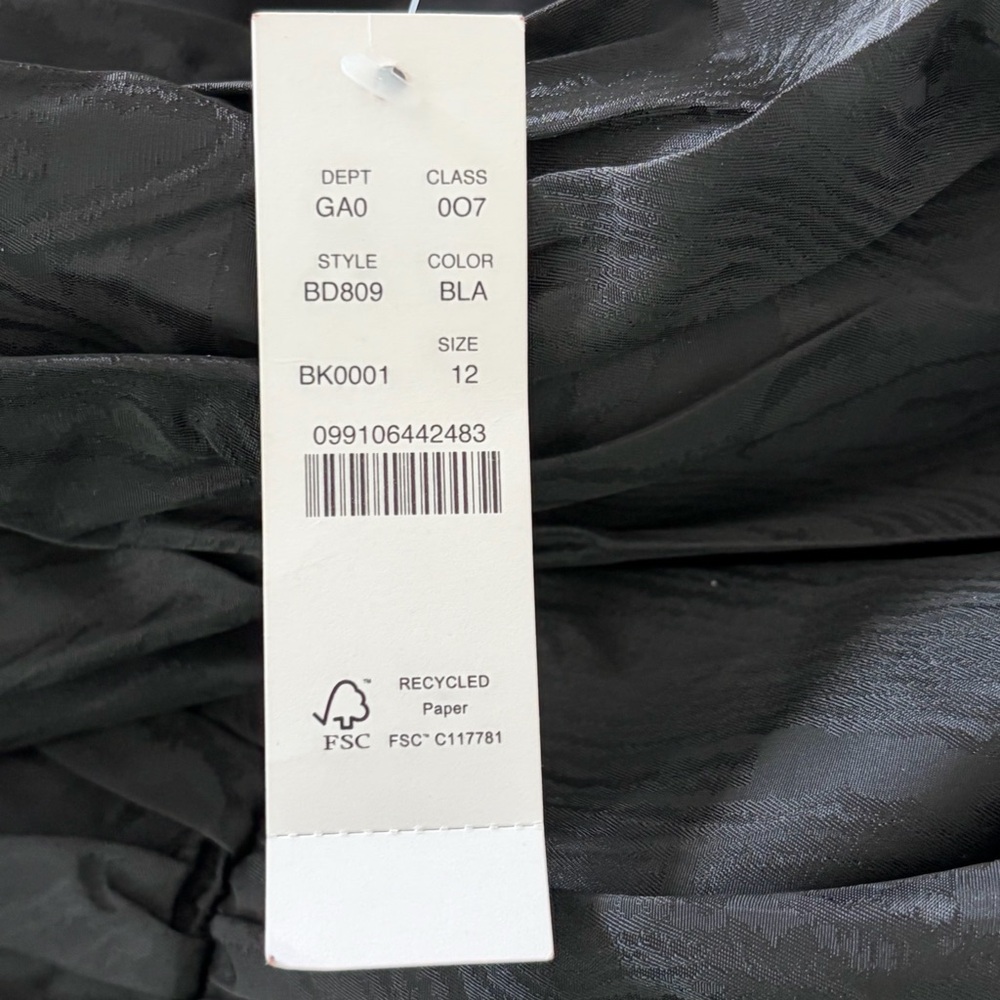 J.Crew NWT size 12 Ruched Puff Sleeve Cropped Top Black Long Sleeve Off Shoulder - Picture 6 of 13